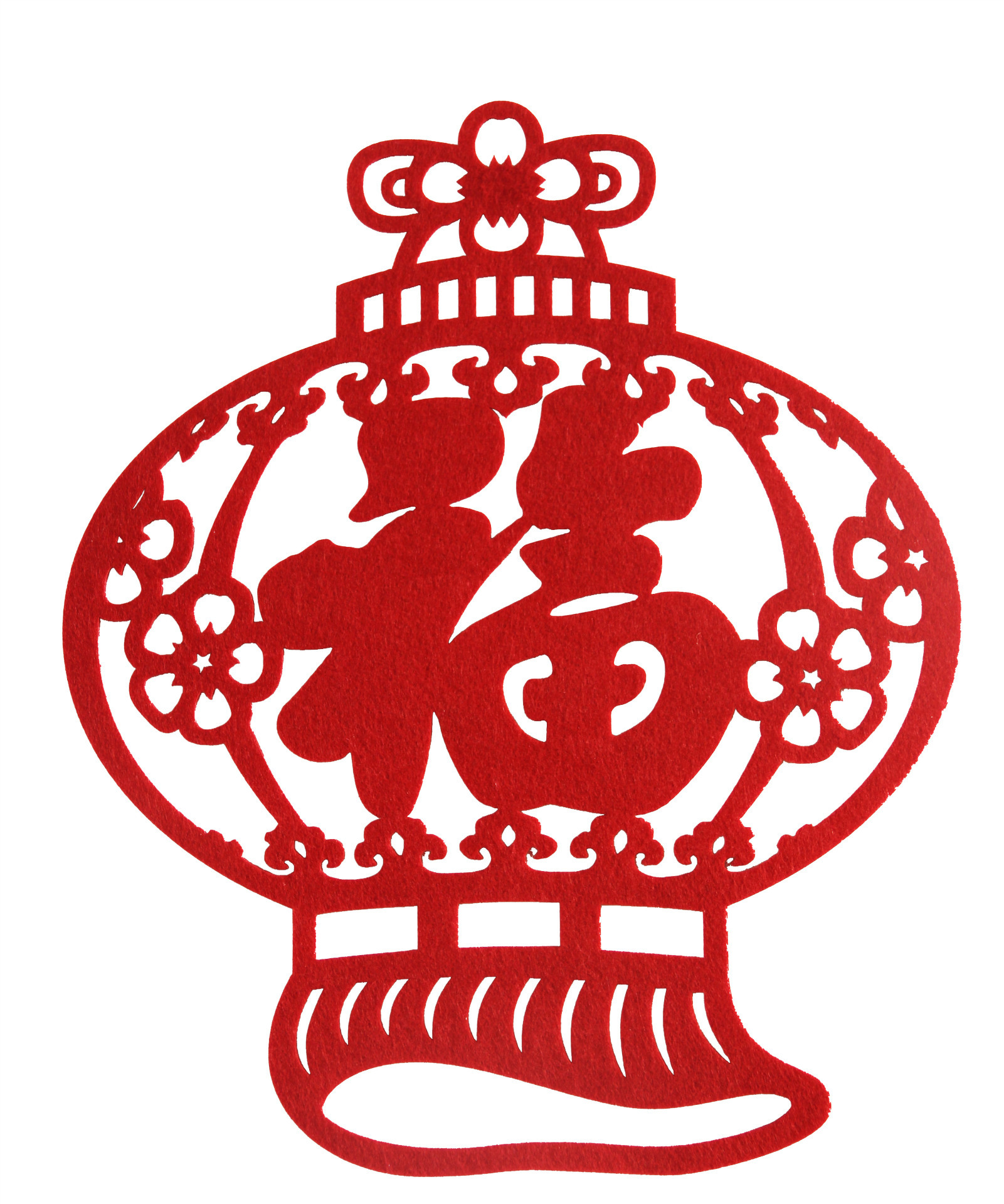 【家居】 - 新年家居装饰挂件--毛毡福字,把福带回家