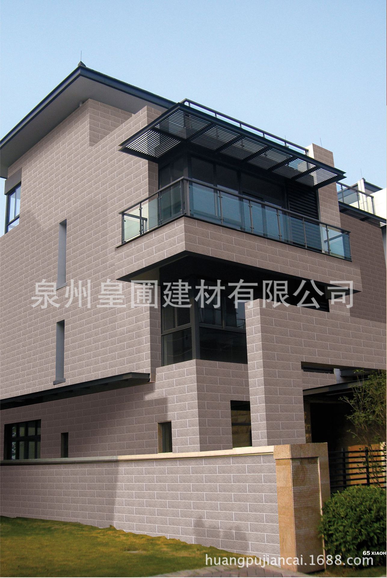 外墙砖 小虎陶瓷3d喷墨外墙砖150*500系列 别墅外墙砖