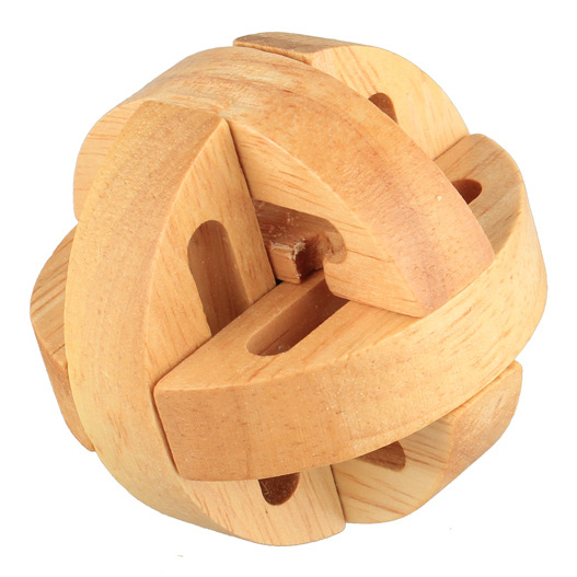 园源缘 木制儿童成人益智孔明锁玩具/ 鲁班锁 送礼礼物