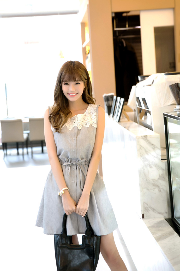 实拍2016新款夏季韩版修身显瘦无袖小清新a字背心-朵维思8839#36.