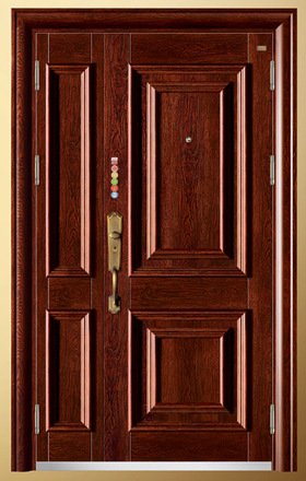 白色甲级安全门拼接门谷斯特(gst-116m)进户门钢制门