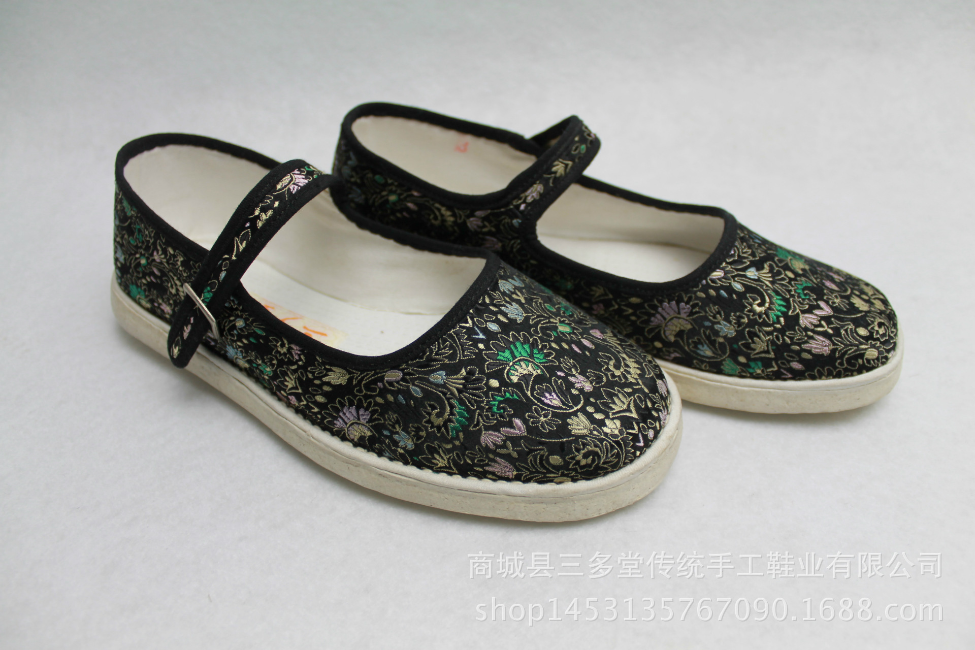 老北京布鞋 春款 单鞋 三多堂 精品黑冠一代