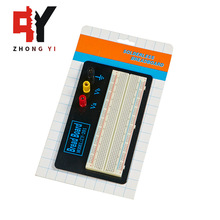 830孔无焊面包板 学生试验台测试版 接线柱底板万能电路板 ZY-201