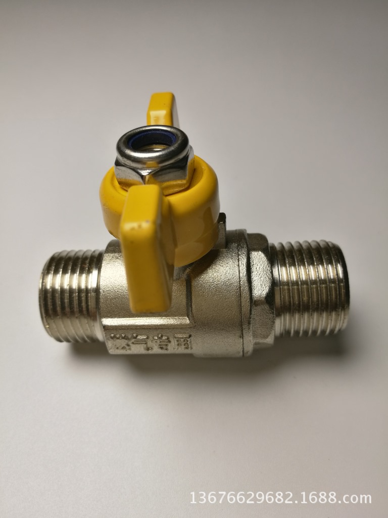 黄铜电镀天燃气用球阀 煤气阀 暖气 快开表前球阀 设备球阀