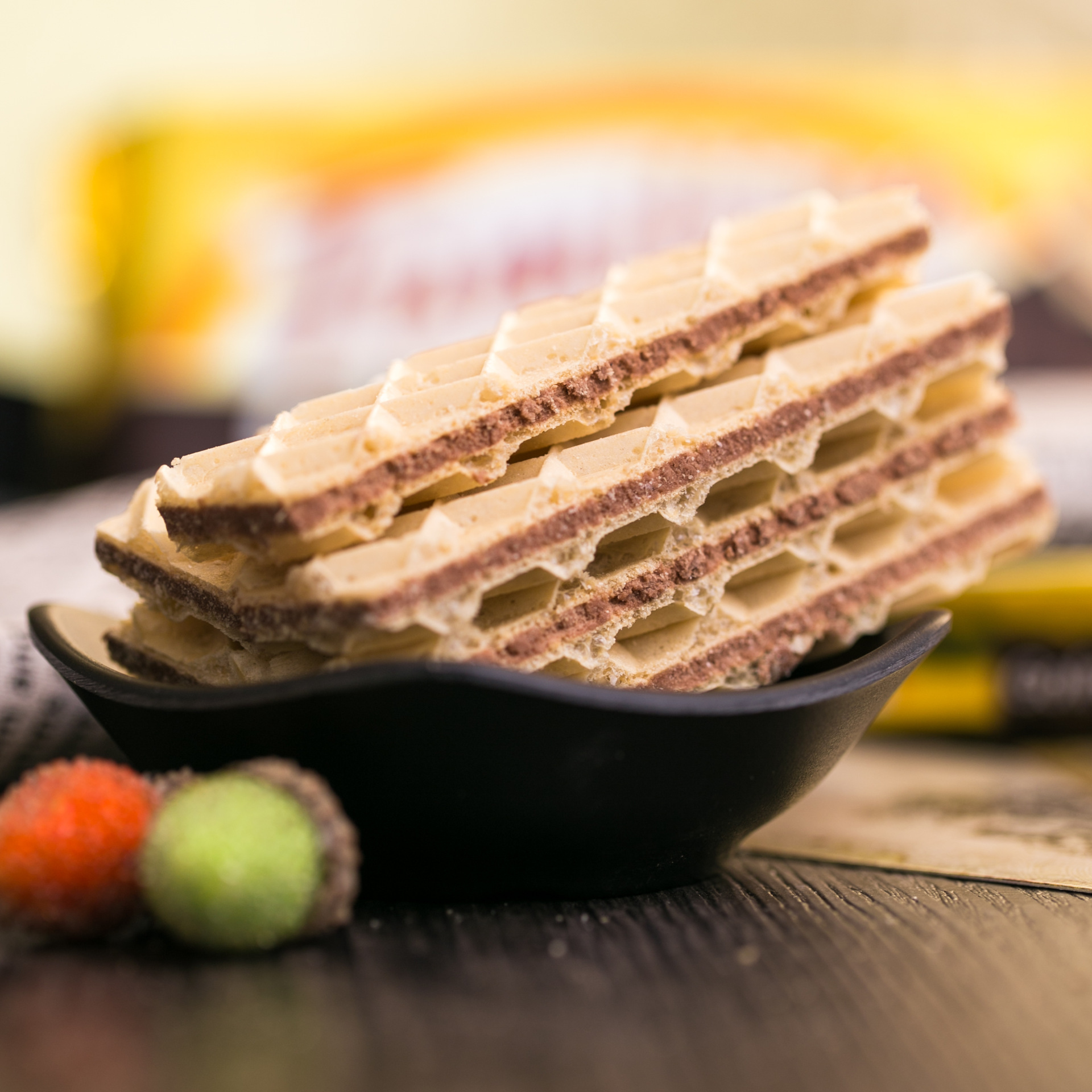 威化饼干波兰原装进口零食菲米佳巧克力华夫威化饼干休闲食品 - 进口