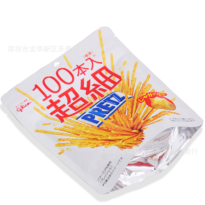 日本进口 固力果pretz 百力滋超细100本入黄油味烤薯条饼干棒46g
