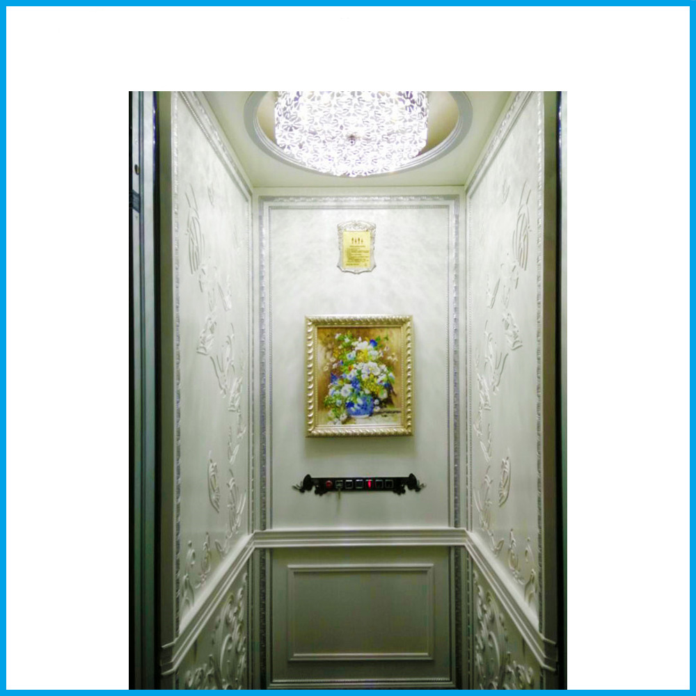 量身定制轿厢 实木装潢轿厢 别墅高档乘客电梯轿厢