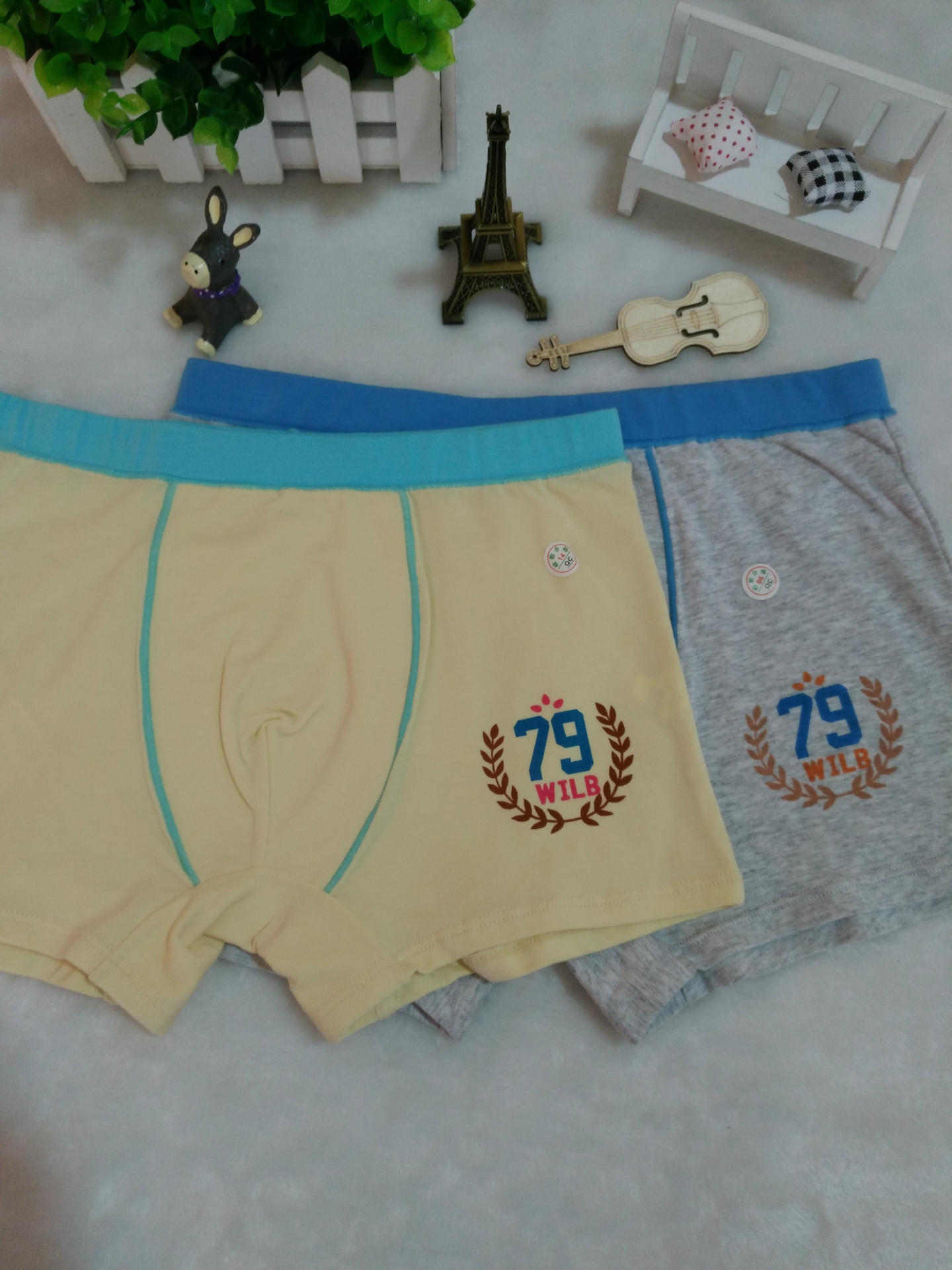 儿童内裤男平角中大童男童内裤纯棉男孩小孩短裤青少年学生四角裤