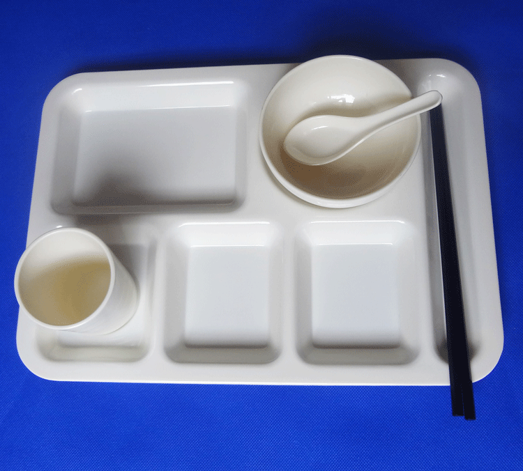 密胺餐具六格盘子食堂餐厅快餐盘自助分餐盘酒店餐厅用品批发