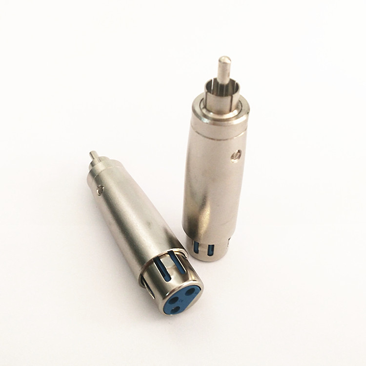 厂家直供 卡农母头转莲花公头 卡侬母转av公/卡龙头/话筒转接头