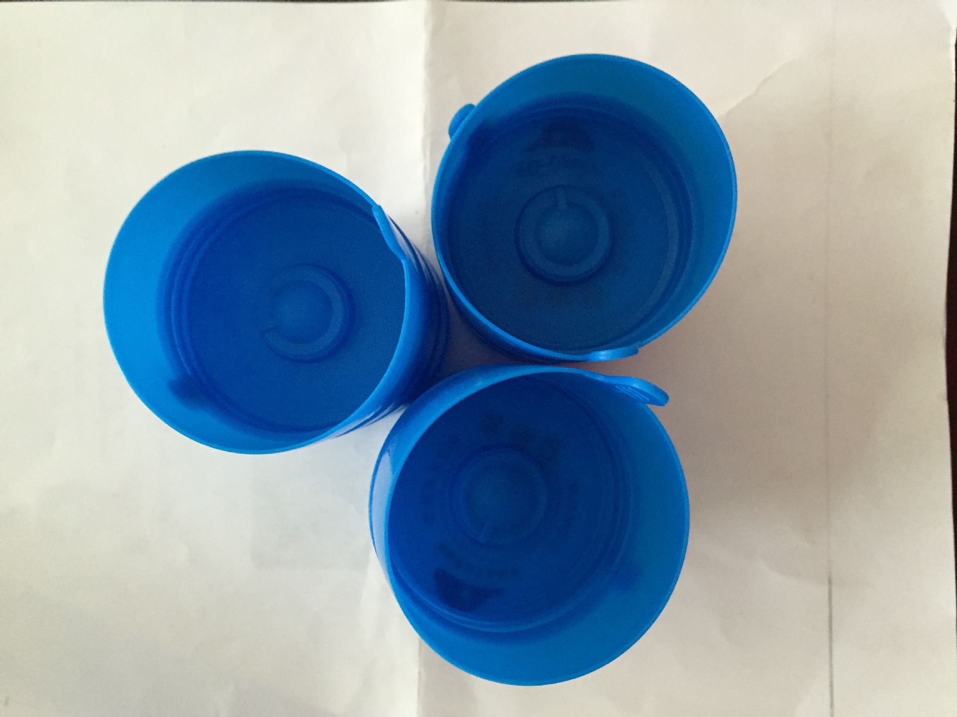 厂家直销一次性五加仑白色聪明盖 蓝色塑料水桶盖 纯净水盖