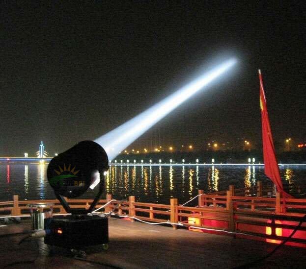 1000w户外空中玫瑰探照灯楼顶公园激光射灯空中大炮监狱搜索灯