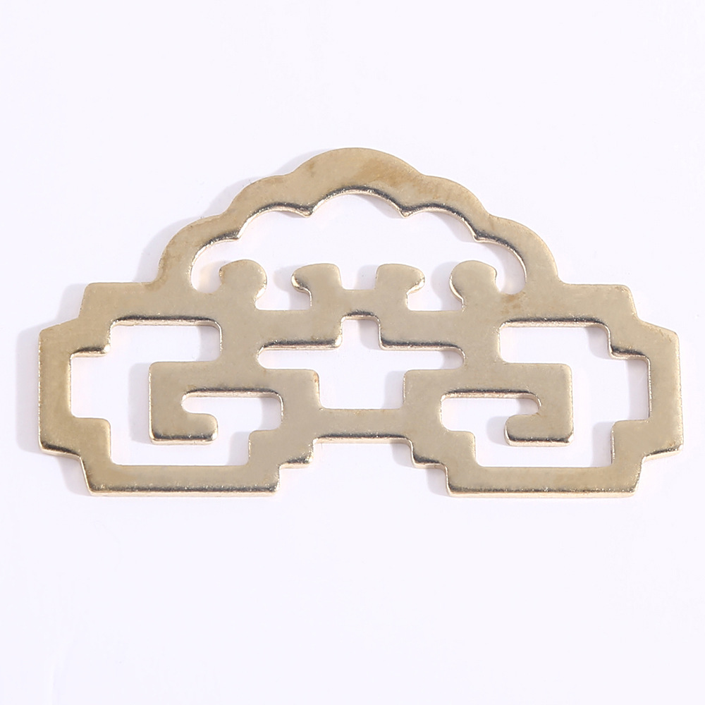 中式古典黄铜挂匾画钩双喜挂装裱古字画挂钩相框五金配件