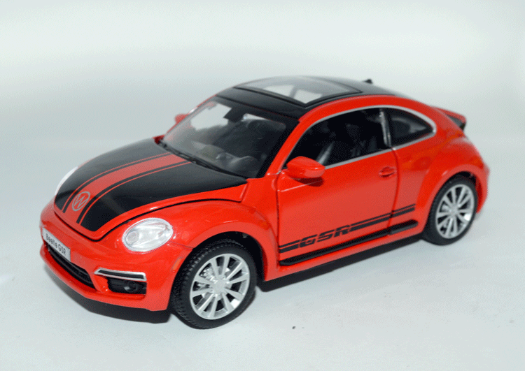嘉业 合金仿真汽车模型 大众甲壳虫回力儿童玩具车开窗盒 批发