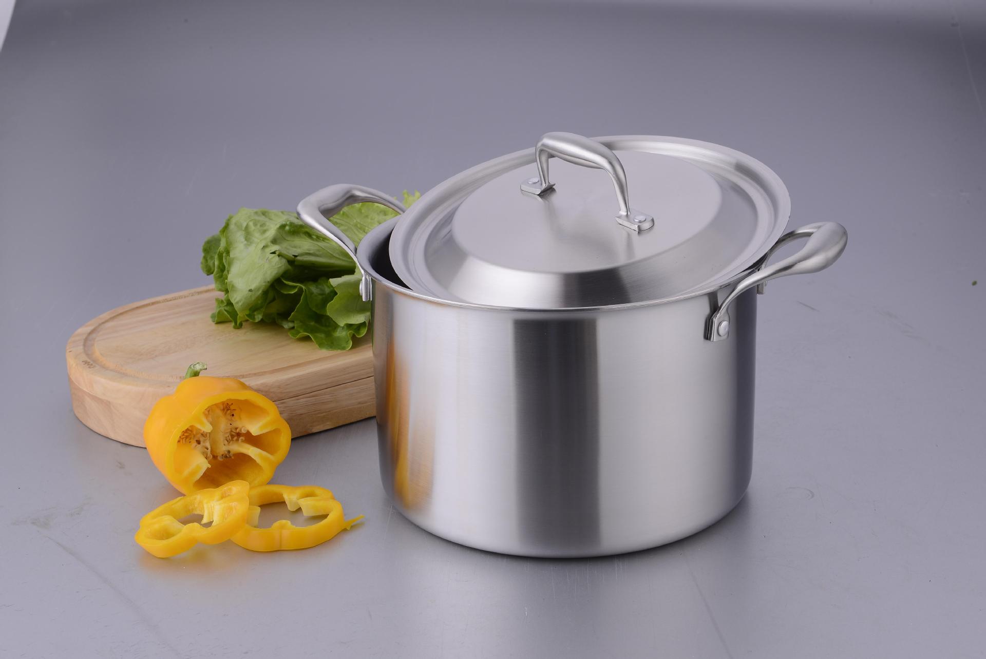 维特尔德国品质双耳高汤锅28cm炖汤锅17cm高三层不锈钢锅礼品