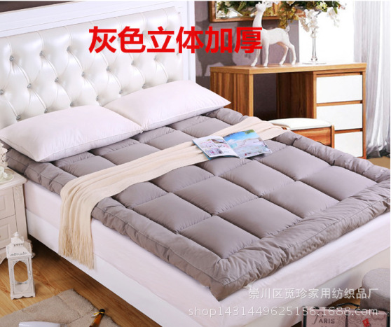 厂家直销羽绒床垫立体加厚10cm 席梦思酒店床褥 羽绒床垫褥