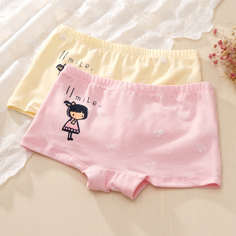 贝诗情纯棉可爱卡通女童 儿童内裤中小大童女童平角内裤批发