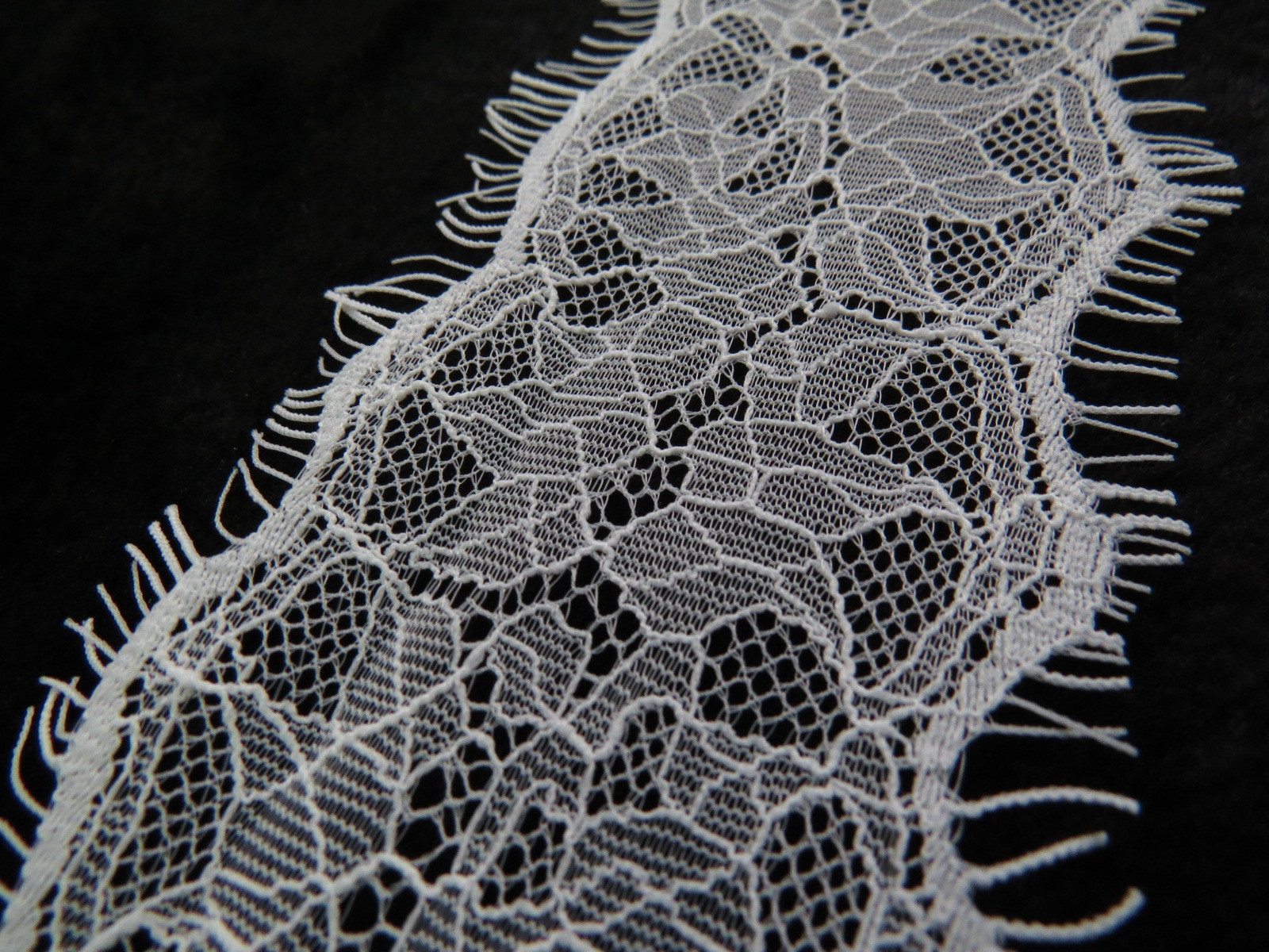 爆款眼睫毛蕾丝花边 锦纶蕾丝花边 diy服饰辅料 蕾丝面料 7cm宽