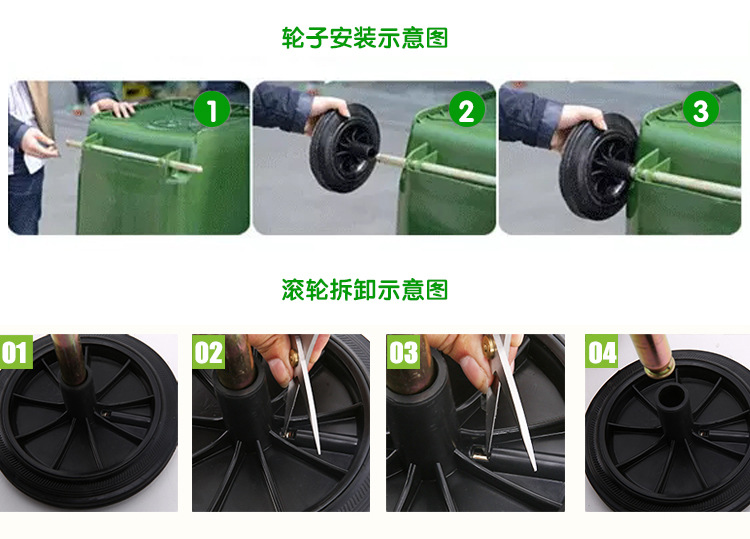 滚轮安装