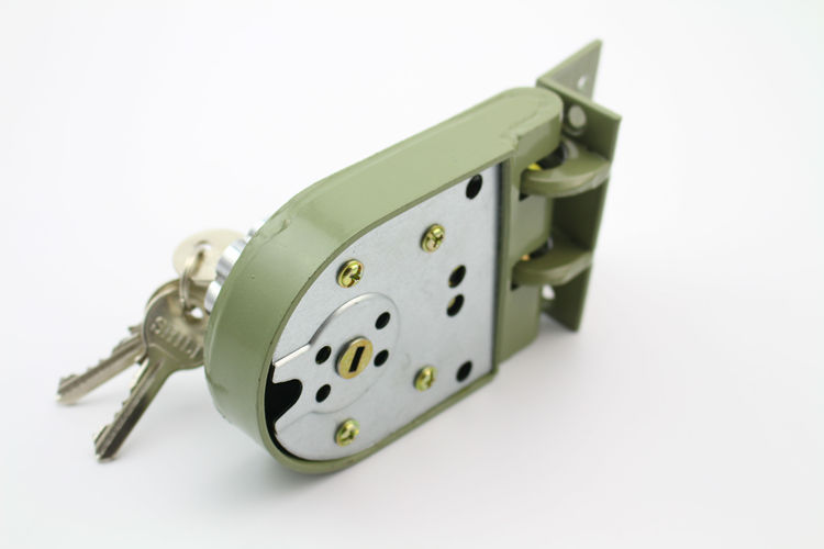 实力牌老虎锁双锁头保险门锁老式双扇门扣锁外装门锁老式防盗锁