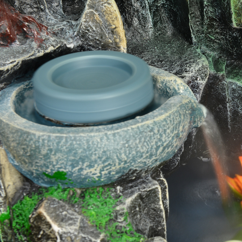 创意树脂假山专业定制办公室客厅花园流水喷泉摆件新款家居工艺品