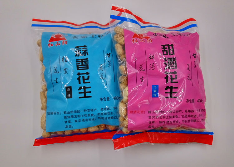 花生-红升阳4种味道混批 广东鹤山特产红山阳农家土特产甜酒花生400g-