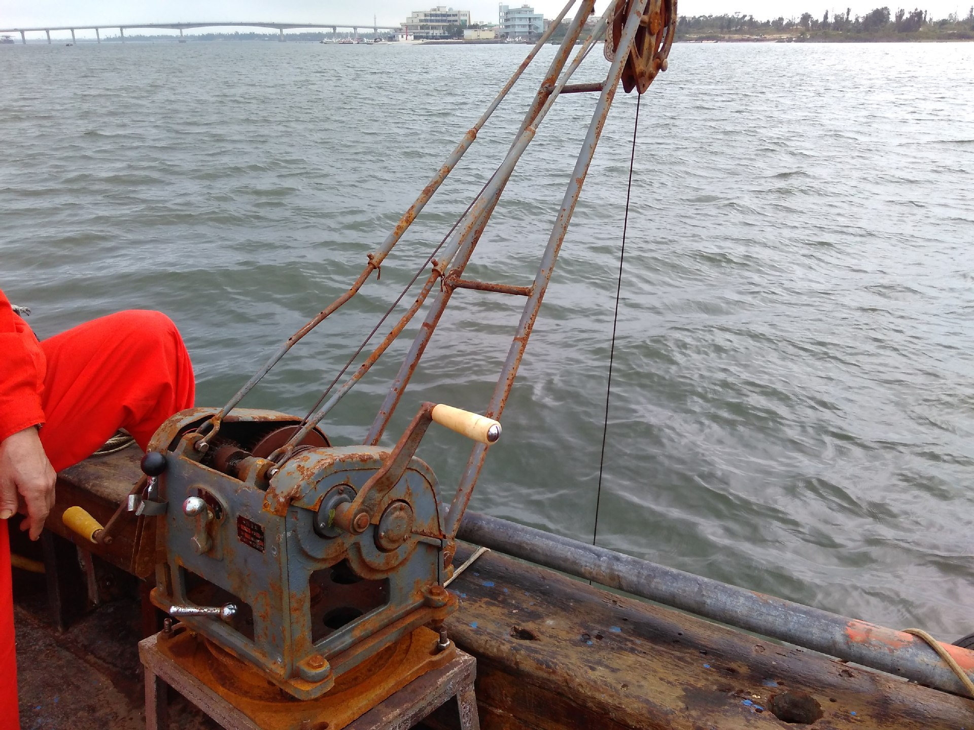 qjc11-1型不锈钢轻便手摇绞车/便携式海洋手摇绞车/水文绞车