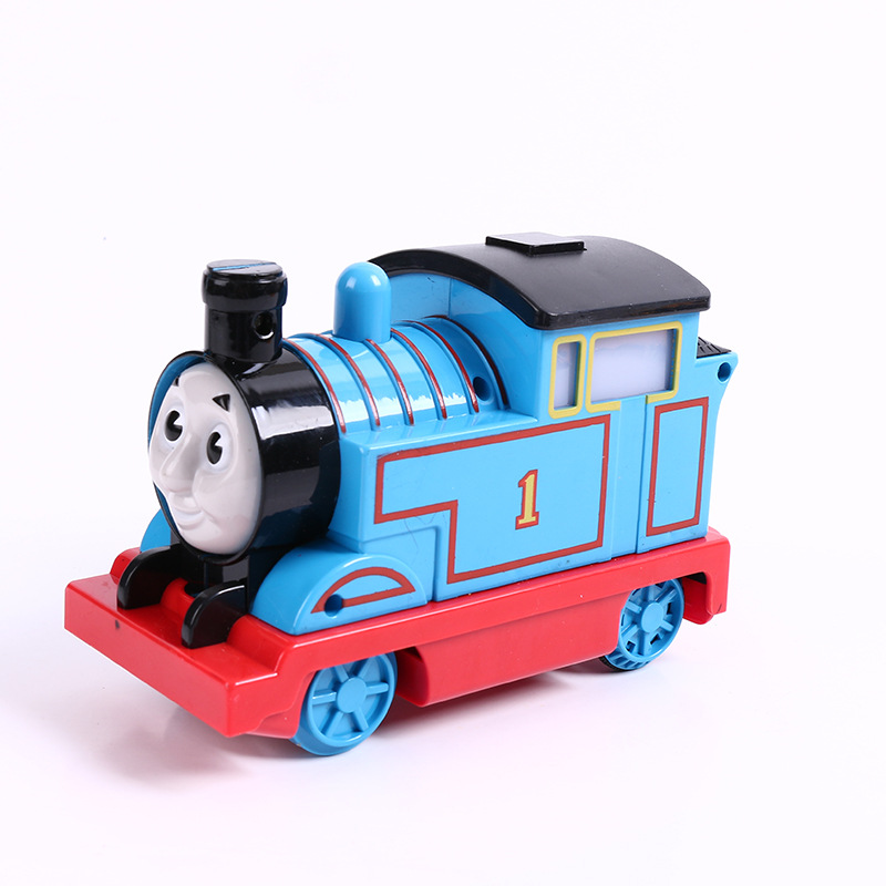 集鑫9588a 托马斯小火车电动灯光音乐积木轨道火车儿童益智拼装