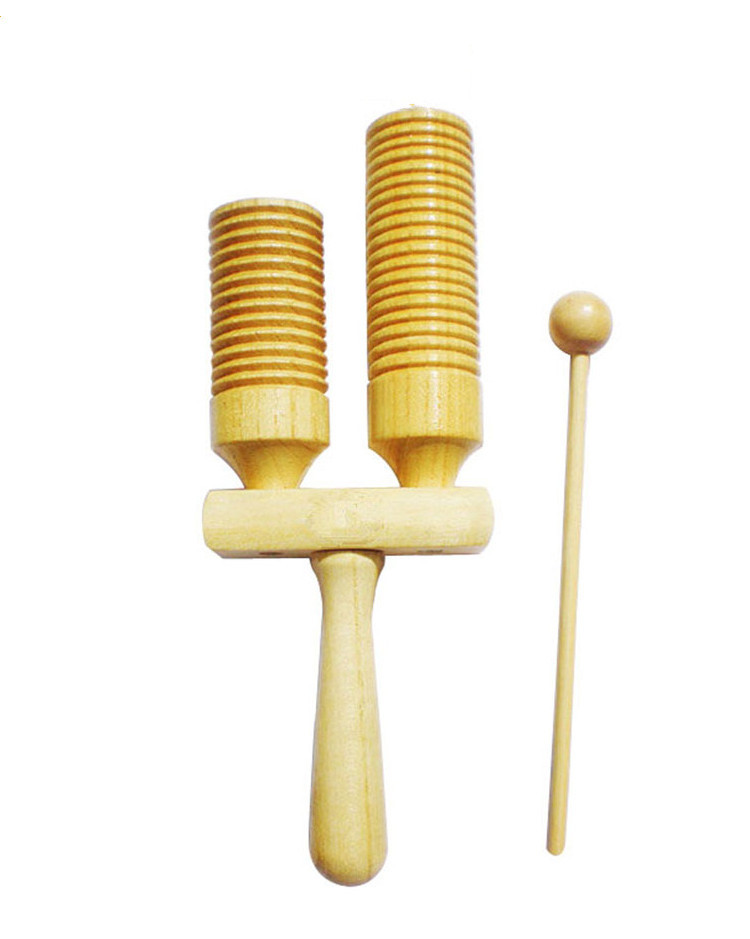 厂家批发早教中心益智奥尔夫打击乐器高低梆子响桶蛙鸣桶