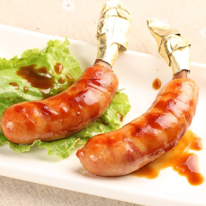 幸阳日式骨付香肠带骨热狗 8包* 25根/1kg 烧烤肉串 餐厅美食