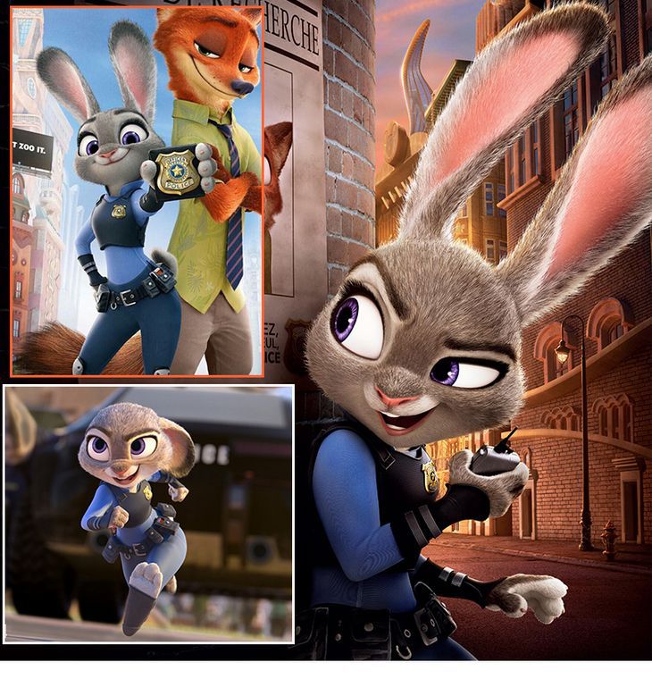 疯狂动物城cos judy朱迪兔子cos拟人服 cosplay服装全套 现货