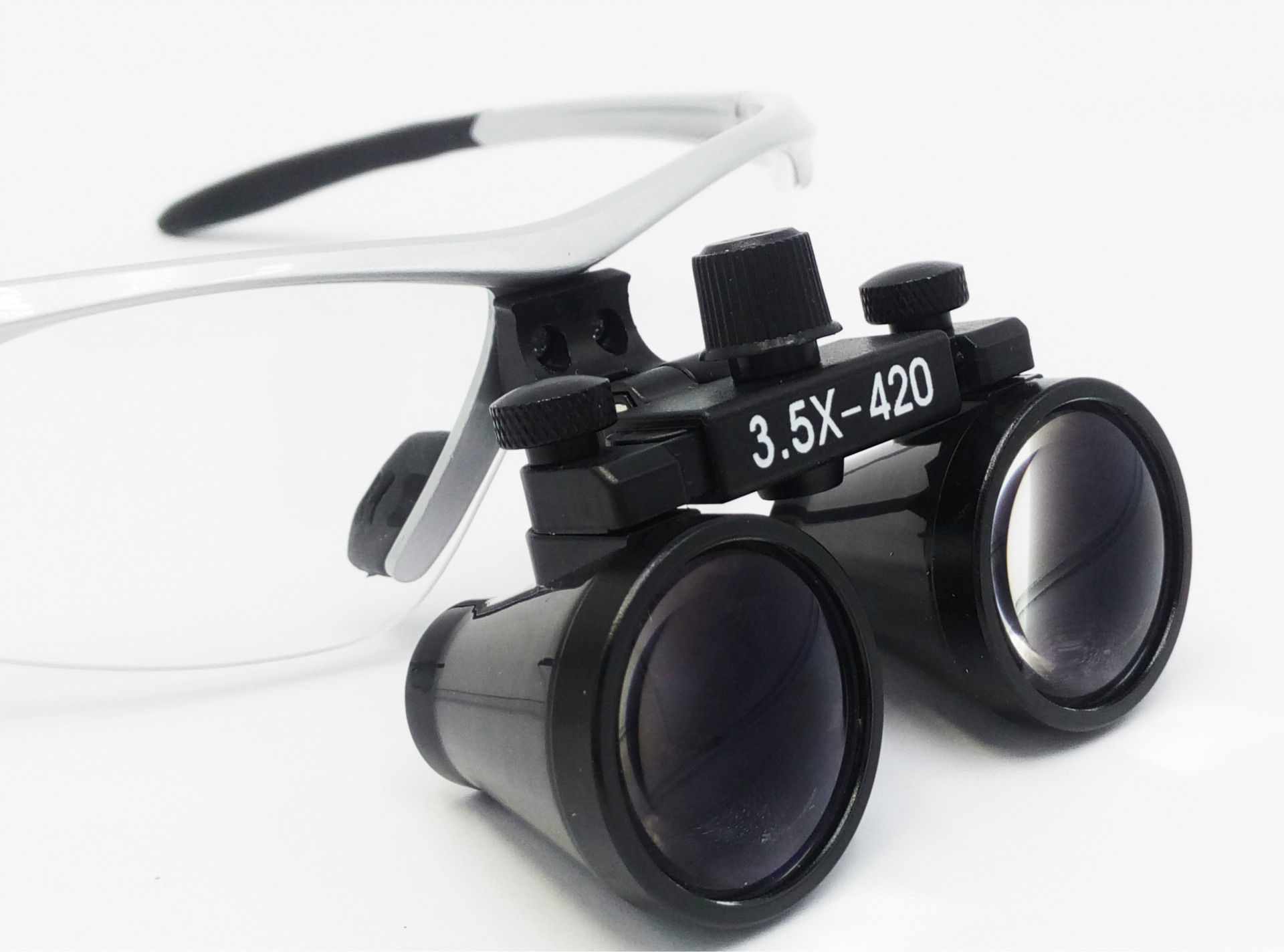 手术专用2.5倍眼镜式口腔镜 银色伽利略放大镜防雾型