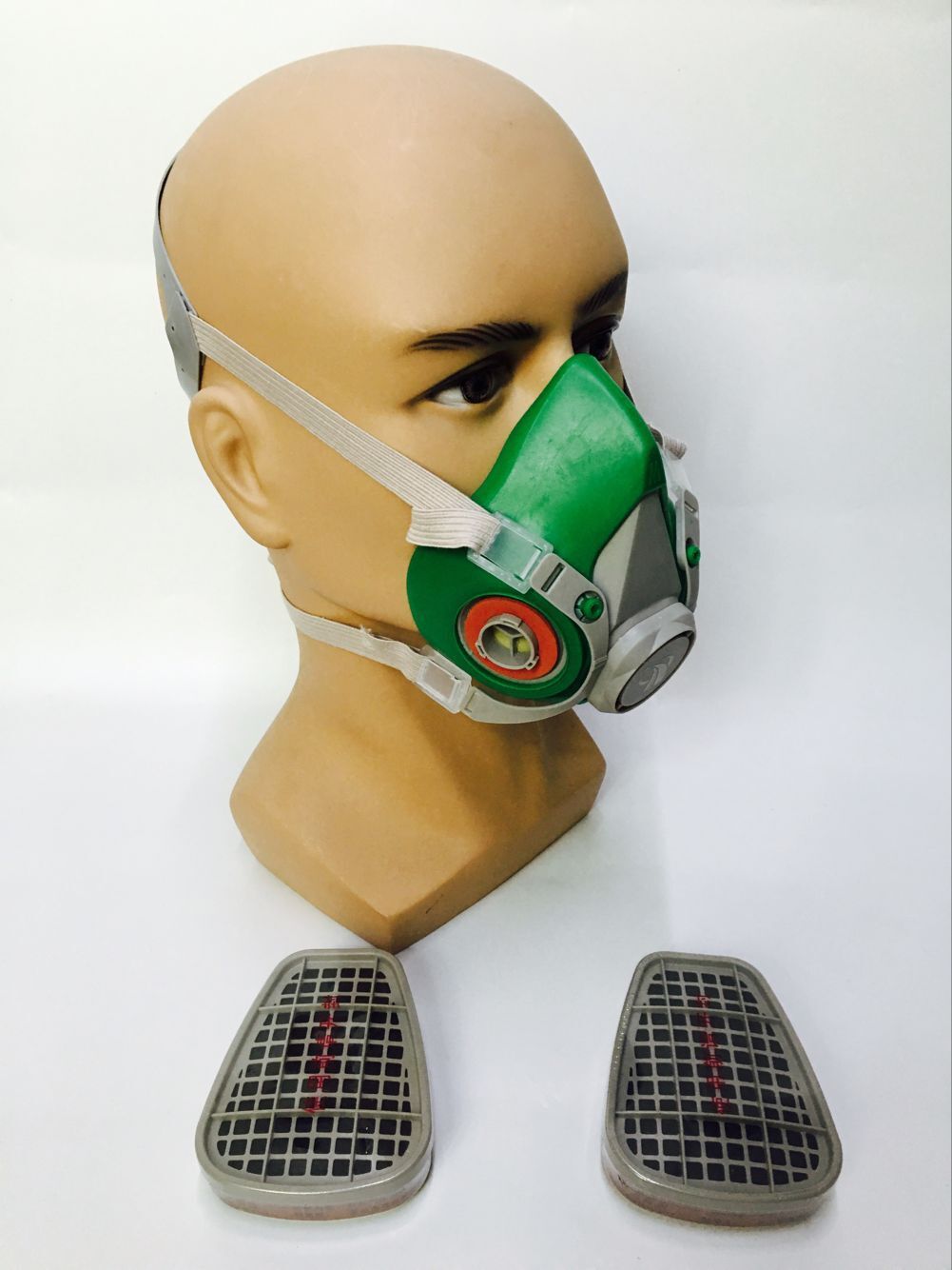 防毒口罩 锦绣粤兴3100自吸过滤式橡胶防毒面具 防刺激气味面具