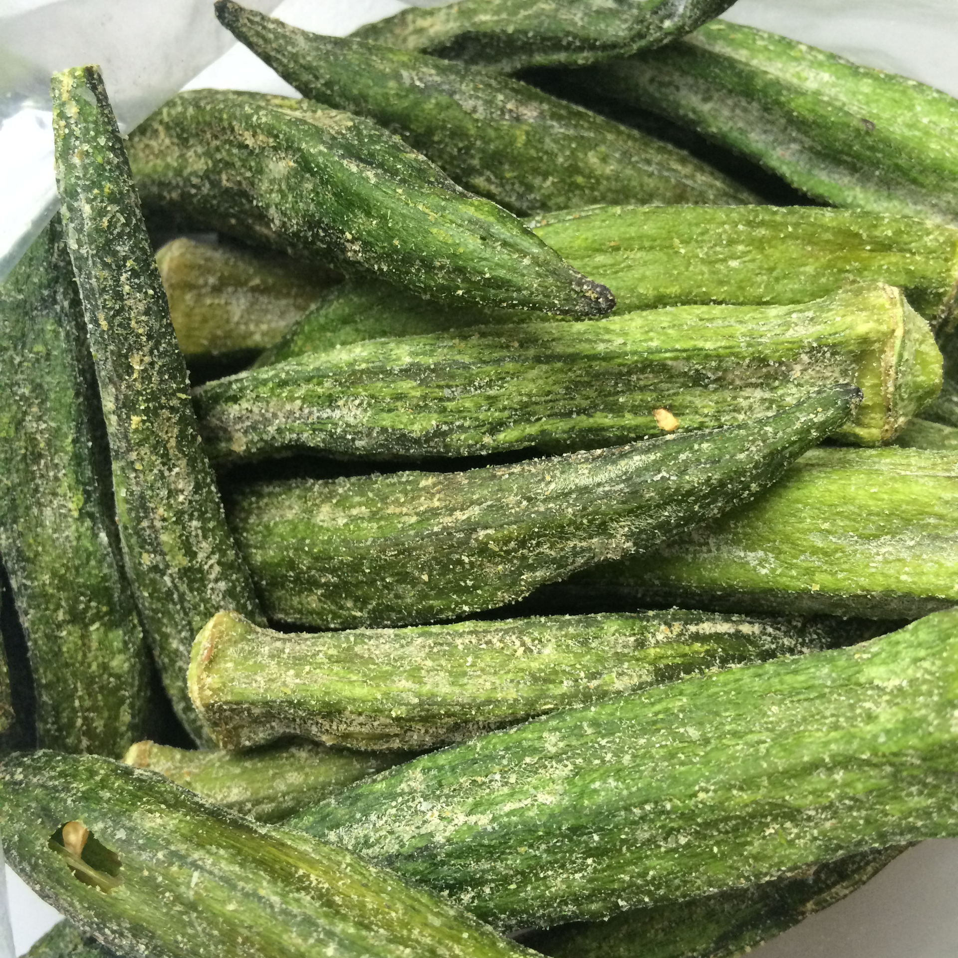 厂家批发 脱水即食果蔬脆片 散装黄秋葵干 秋葵脆
