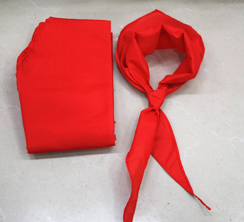 批发学生佩戴红领巾全棉红领巾六一儿童节必备大红布红领巾