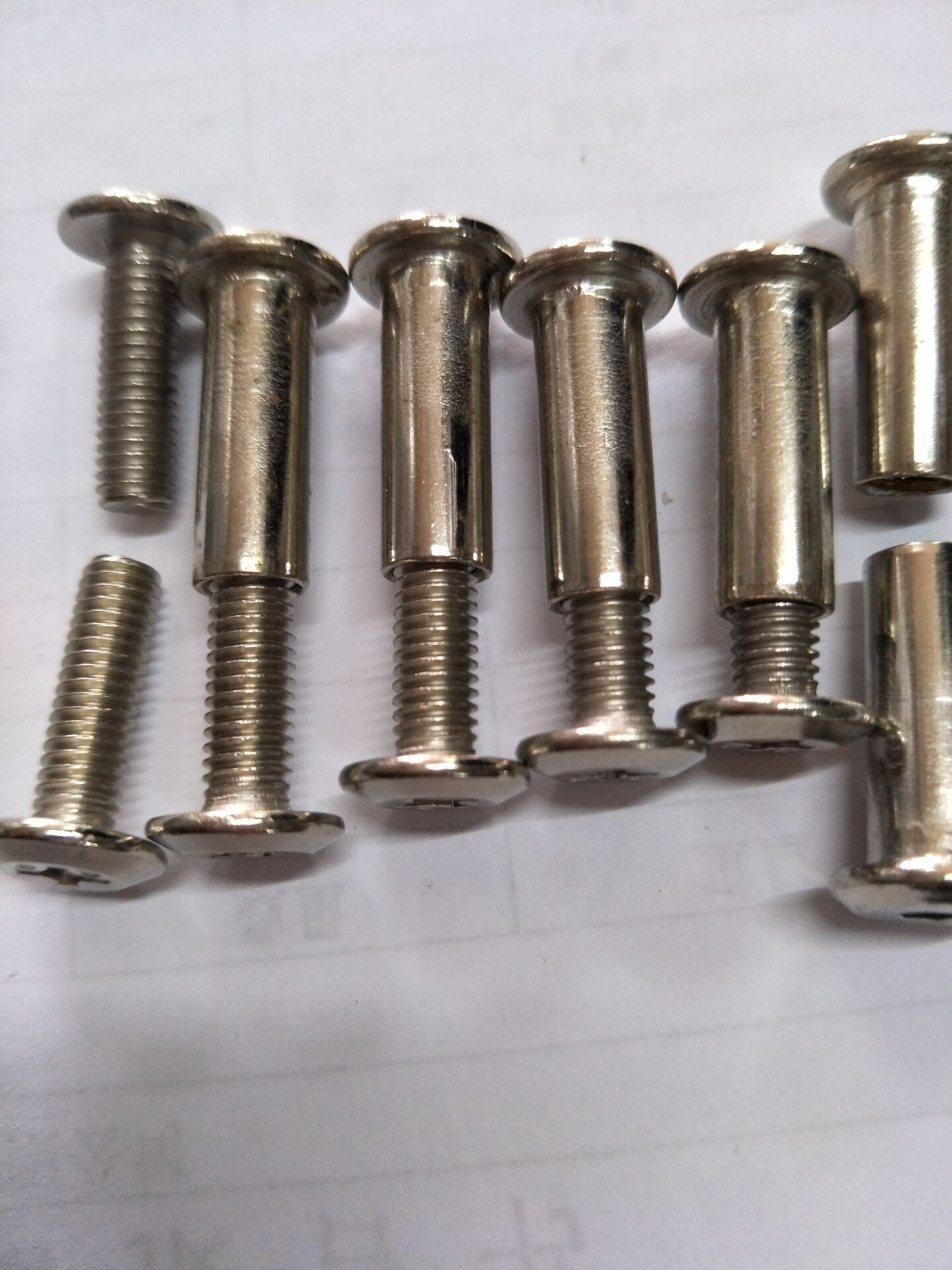 m6/m8/m10大扁头平头内六对锁螺丝子母铆钉组合连接