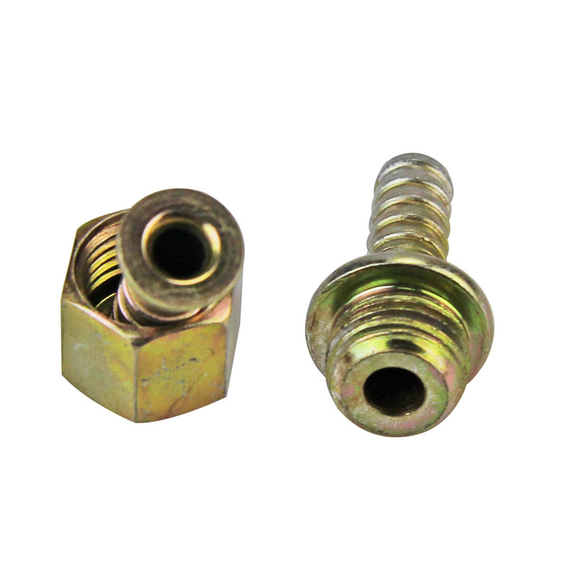 pe软管对接铜接头农用打药机喷雾管对接蝶帽接头组件软管接头厂家