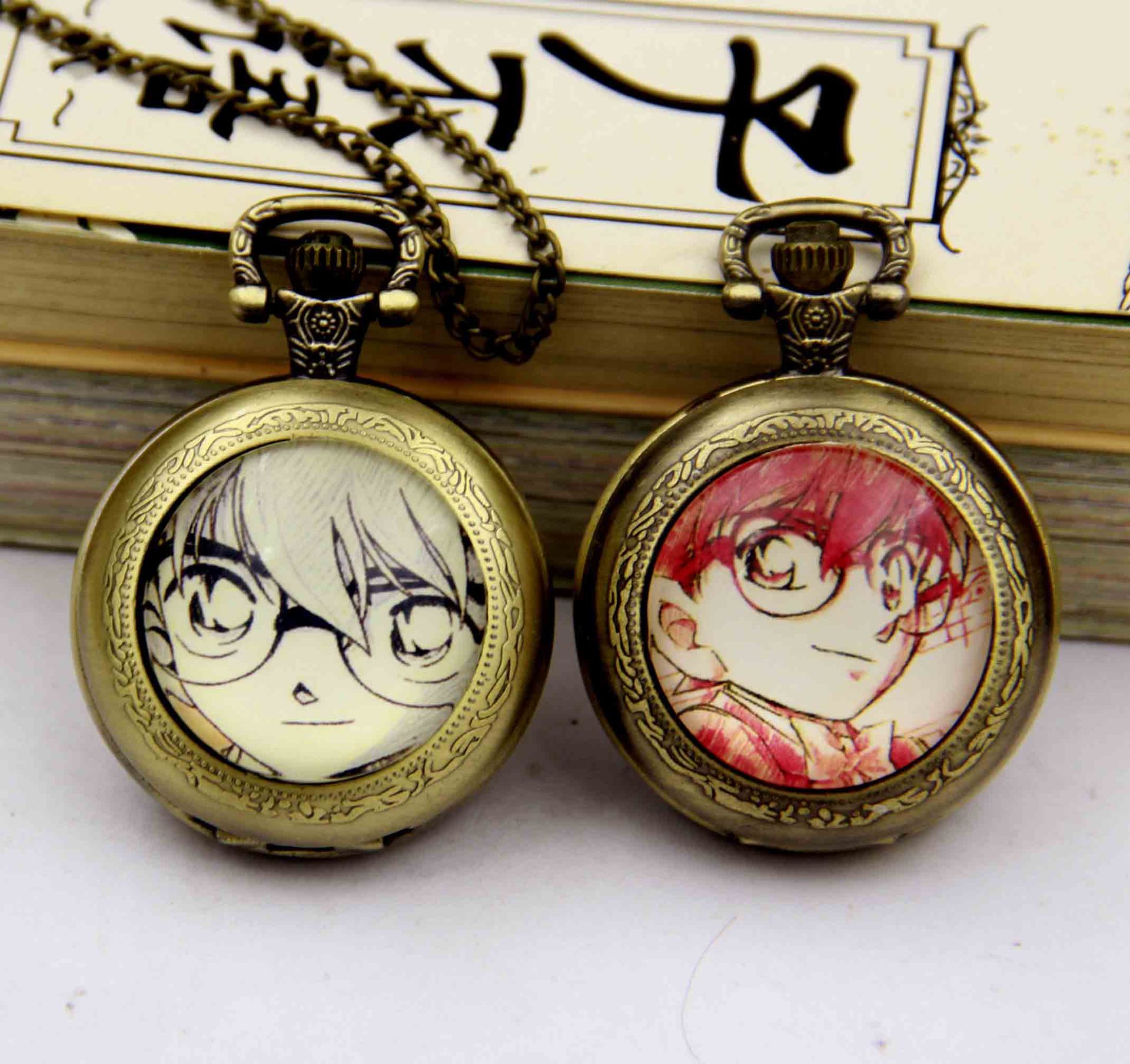 动漫周边怀表新款怀表 复古怀表仿古怀表 动漫手表 柯南怀表