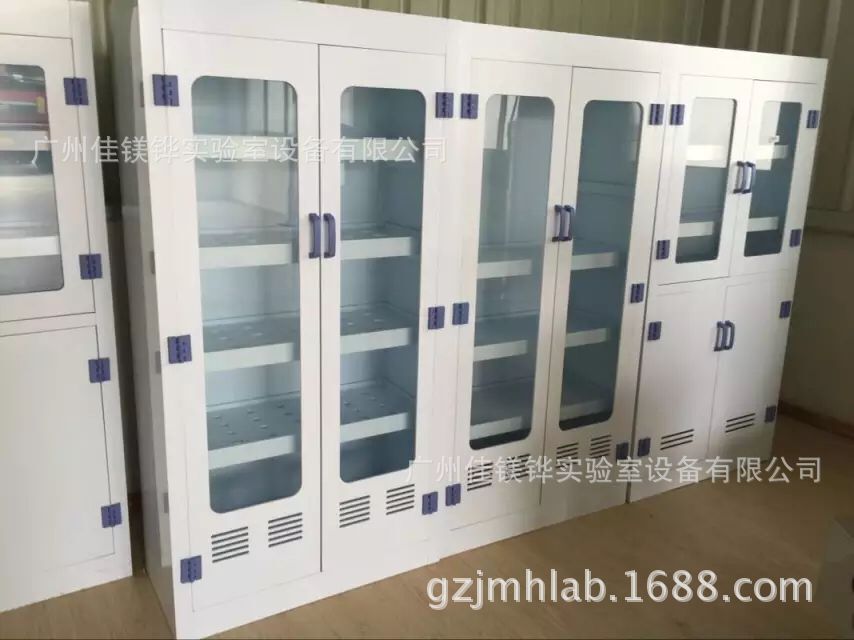精细实验室pp药品柜 通风化学药品柜 实验室专用双开门安全试剂柜