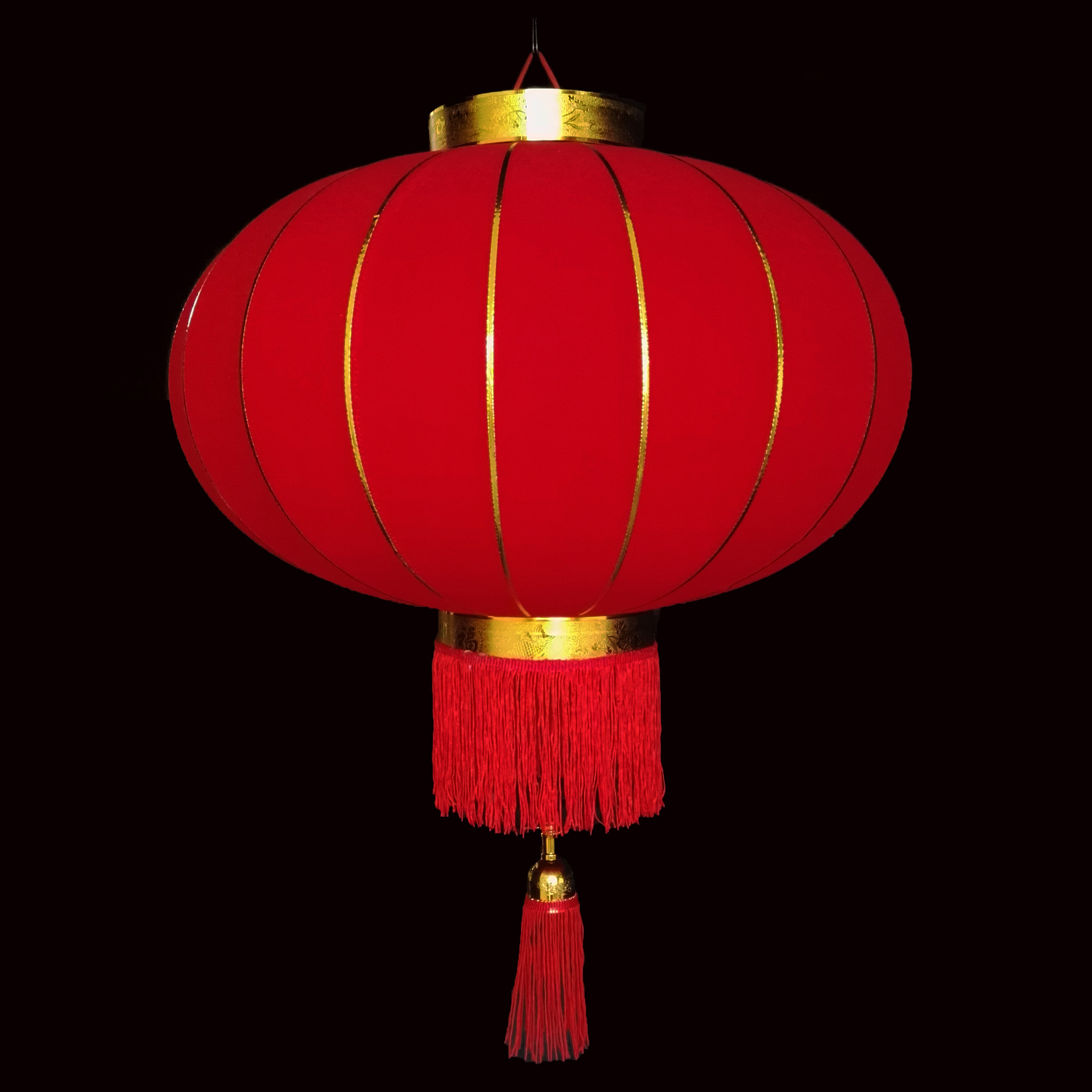 大号春节新年大红灯笼植绒布春节过年宫灯批发