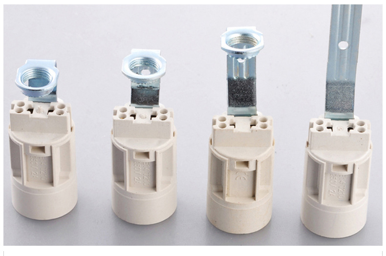 厂家供应 e14塑料蜡烛灯头灯座 e14灯头灯座ce xl-412