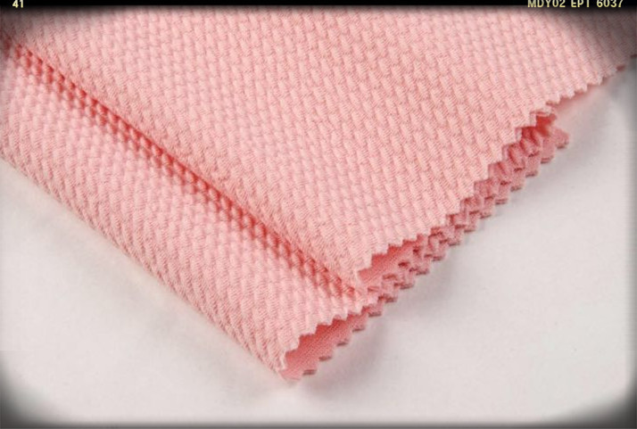 优质针织提花弹力斜纹泡泡时尚新品小外套包臂裙女装面料化纤面料