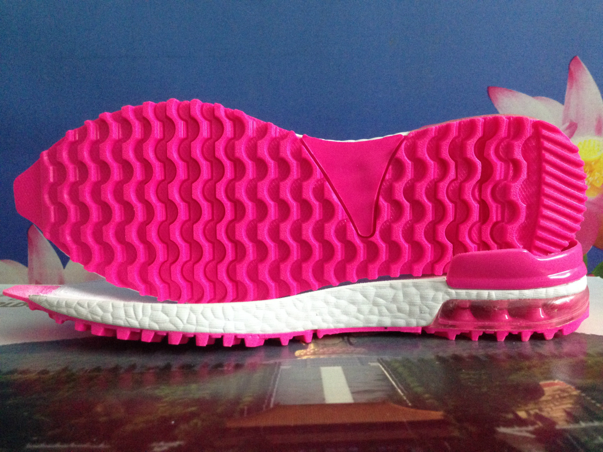 新款ad爆米花气垫鞋底md rb橡胶 气垫 tpu运动鞋底时尚休闲跑鞋底