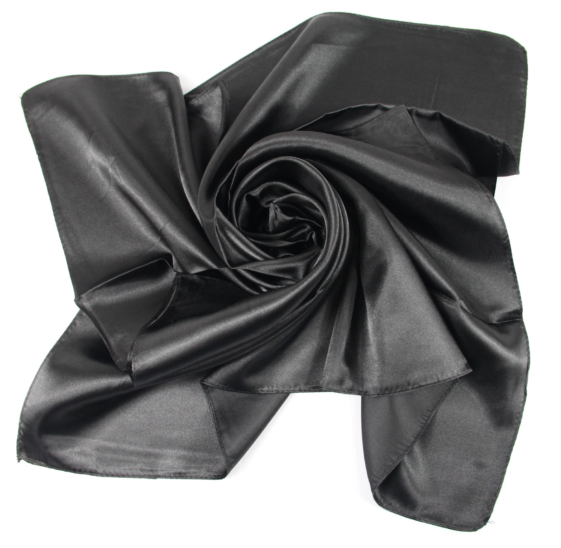 Factory Wholesale Pure Color Satin Silk Scarf Men and Women Imitation Silk 90 Monochrome Large Kerchief Satin Scarf Amazon