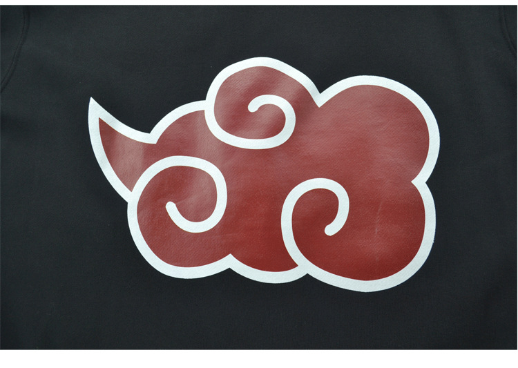 现货 火影忍者 晓组织开衫卫衣 晓之云naruto 连帽衫秋冬cos外套