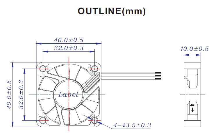 4010 b系列尺寸示意图