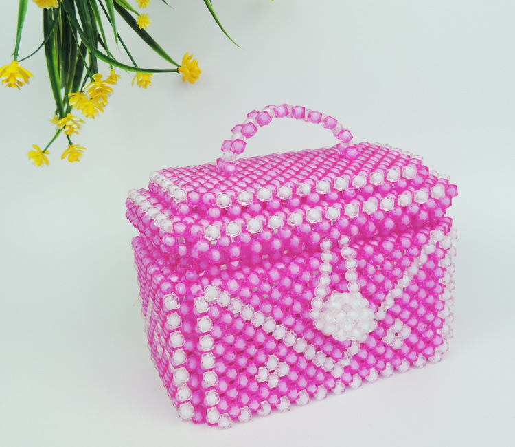 diy手工串珠材料包首饰盒百宝箱收纳盒时尚创意家居饰品潮