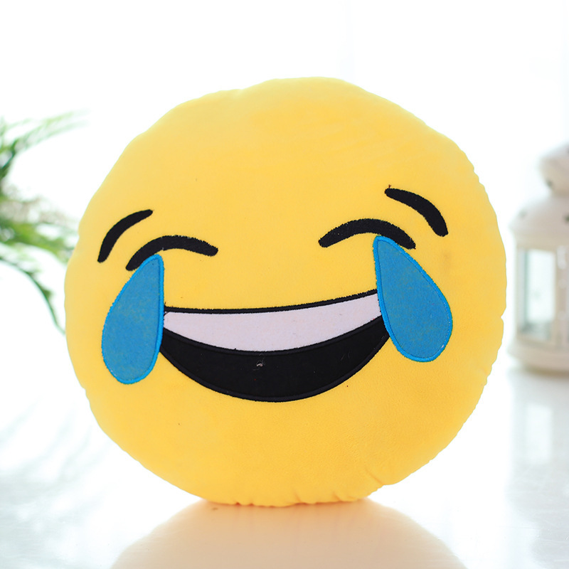 爆款qq表情抱枕 emoji表情靠枕公仔笑脸毛绒娃娃 厂家现货批发