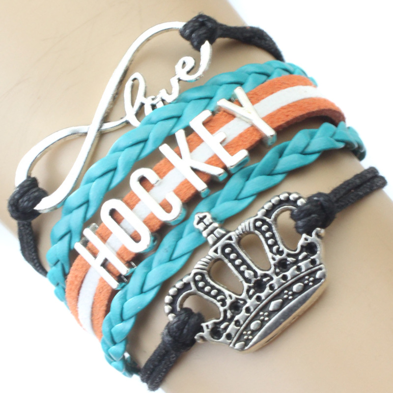 欧美复古手饰 手工编织无穷爱hookey手链 编织手链