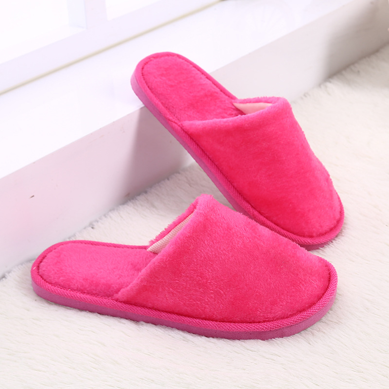 Plush Indoor Home Moon Cotton Slippers